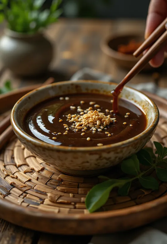 Sesam-Ingwer-Limetten-Sauce