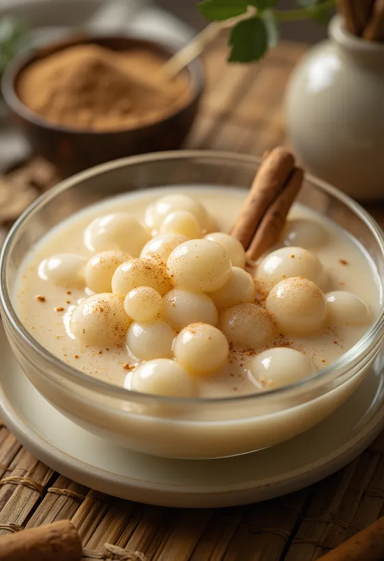 Tapioka-Pudding mit Zimt, cremig und seidig