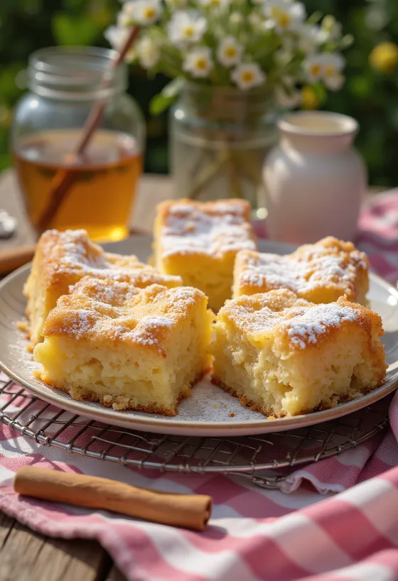 Honig-Zimt-Kuchen Stücke
