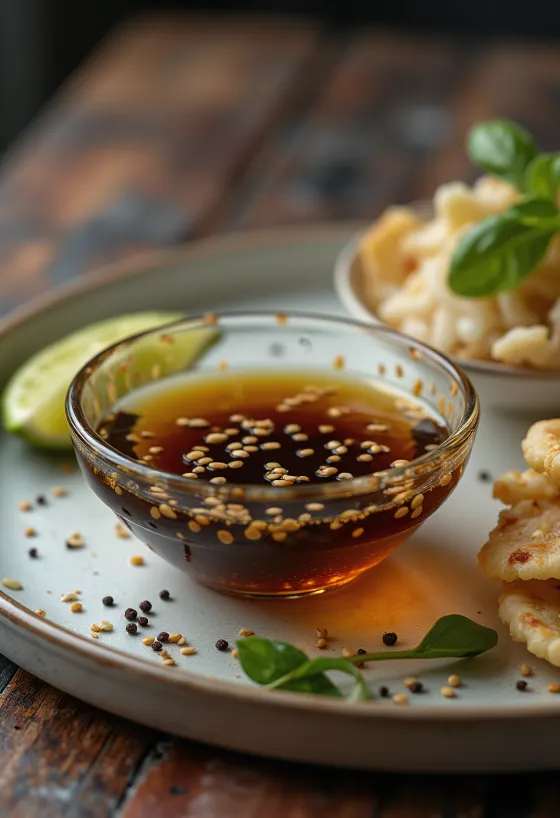 Sesam-Sojasauce mit Limette