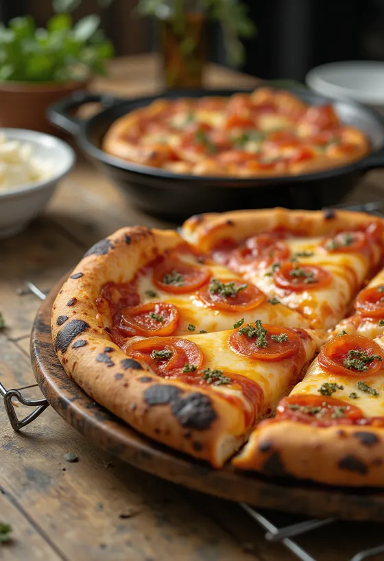 Detroit Style Pizza quadratisch, dick und knusprig