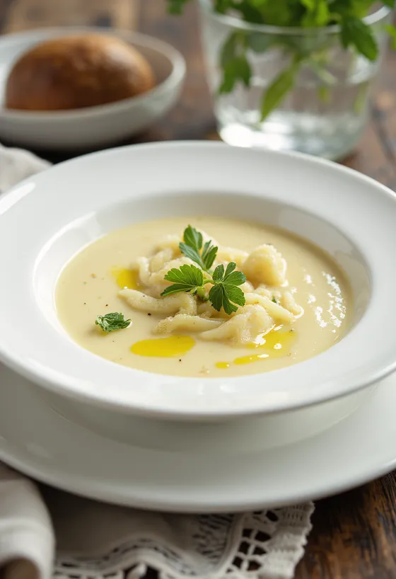 Sellerie-Lauch-Cremesuppe