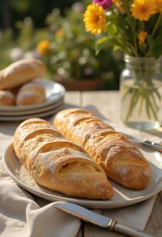 Frisch gebackenes französisches Baguette