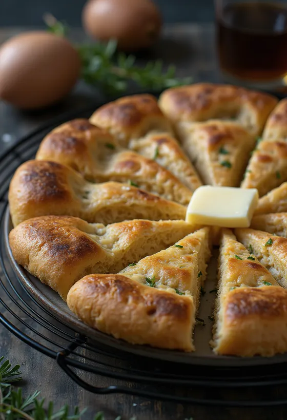 Frisch gebackenes schottisches Bannock Brot