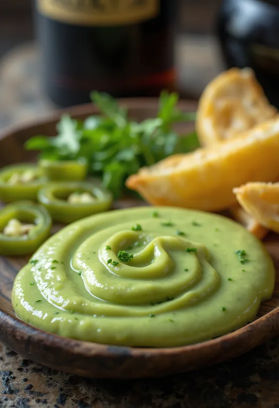 Jalapeño-Sauce in einer Schale