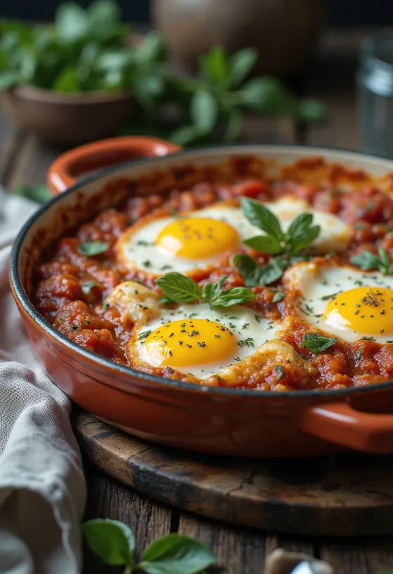 Klassische Parmigiana mit Auberginen, italienischer Auflauf mit Tomatensauce und Käse überbacken