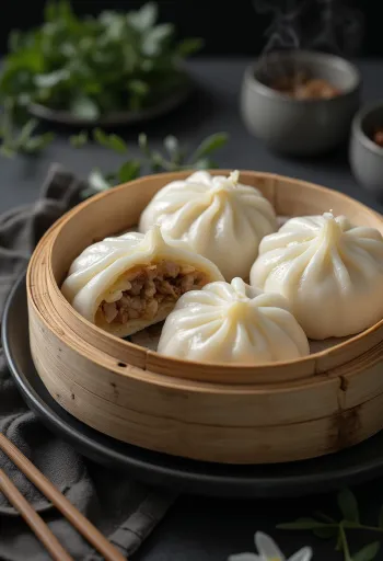 Frisch gedämpfte chinesische Baozi