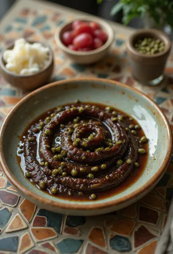 Dunkle Kapern-Balsamico-Sauce
