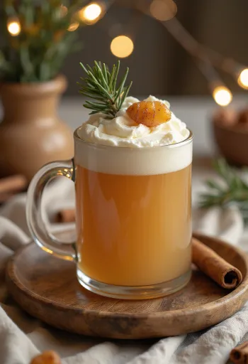 Wald-Cider mit Tannenspitzen im Glas