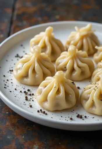 Khinkali angerichtet