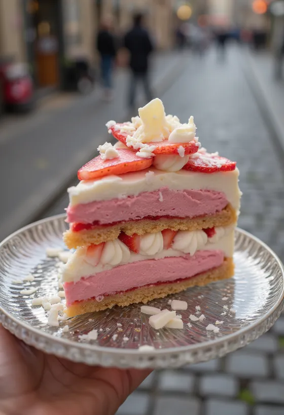Viennetta Erdbeer-Eis mit Erdbeerschichten und knackiger Schokolade