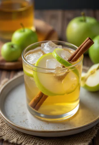 Französischer Calvados-Cider frisch serviert