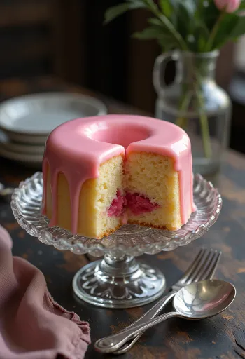 Servierte Punschtorte