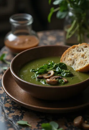 Spinat-Champignon-Cremesuppe