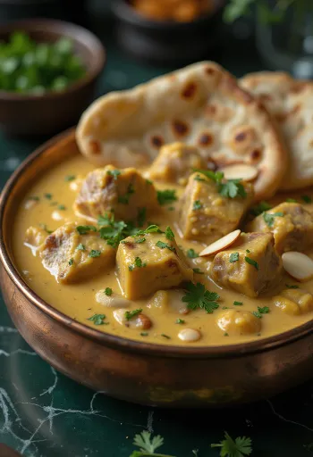 Lamm Korma angerichtet