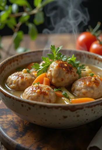 Albóndigas serviert