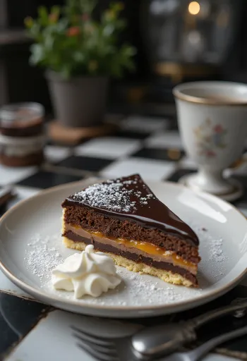 Servierte Sachertorte