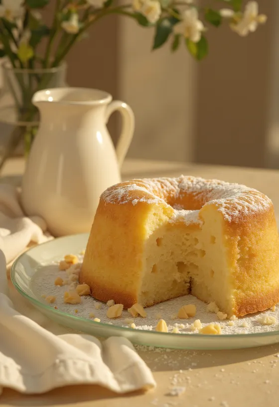 Glutenfreie Marzipantorte in Stücken serviert