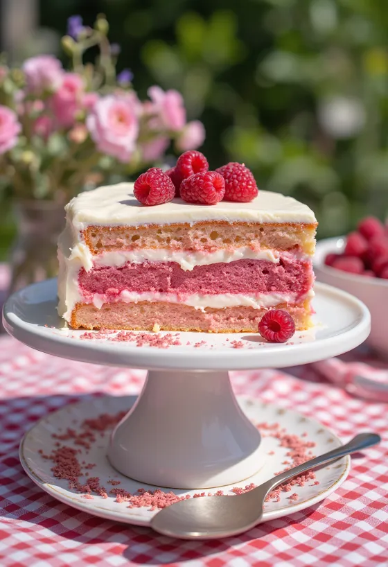 Glutenfreie Ombre-Torte Stücke