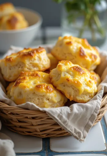 Käse-Quark-Pogatschen mit goldbrauner Kruste