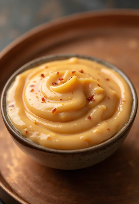 Chipotle-Mayonnaise serviert mit Pommes frites