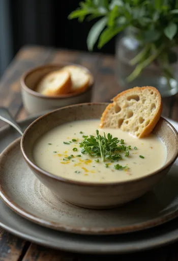 Topinambur-Cremesuppe mit Estragon