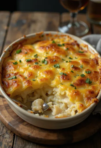 Bacalhau com Natas serviert