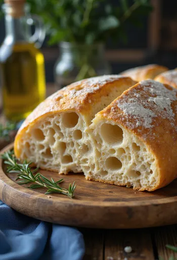 Frisch gebackenes Ciabatta Brot
