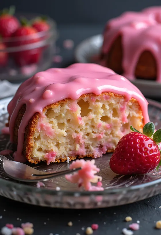 Servierte vegane Punschtorte