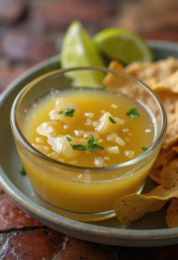 Servierte Tequila-Limetten-Sauce
