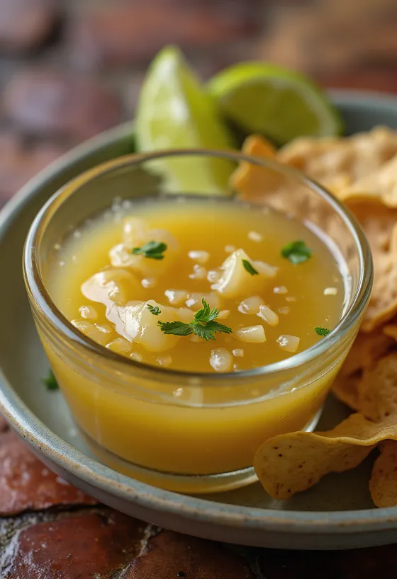 Servierte Tequila-Limetten-Sauce