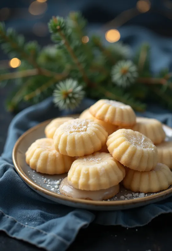 Honig-Puszedli mit Glasur, in festlicher Stimmung