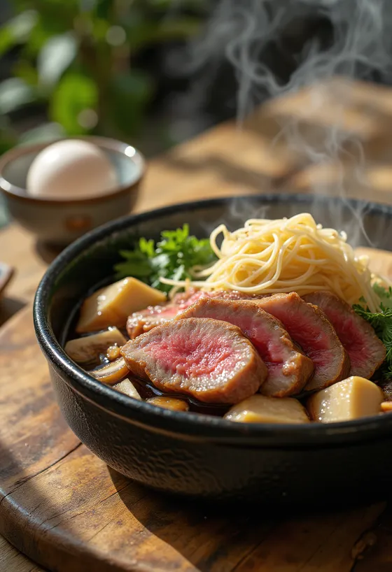 Beef Sukiyaki ein japanisches Hot Pot Gericht