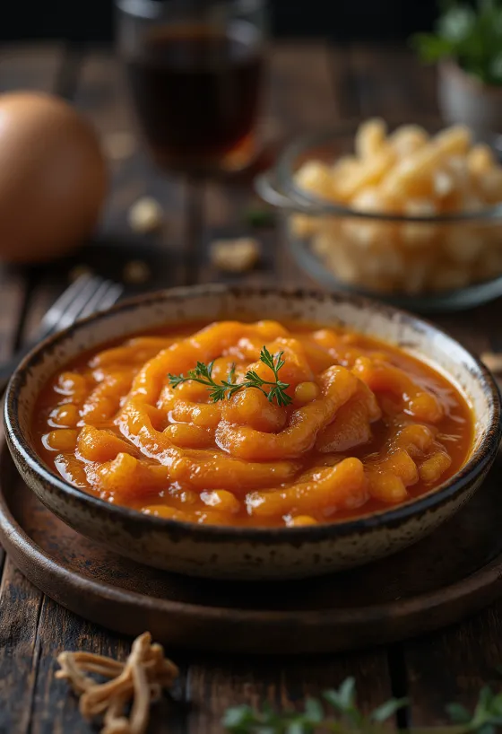 Mitmita-Sauce serviert mit Injera-Brot