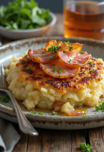 Trinxat de la Cerdanya, serviert mit frischer Petersilie