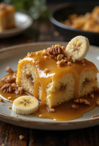 Karamell-Bananen-Torte mit Dekoration