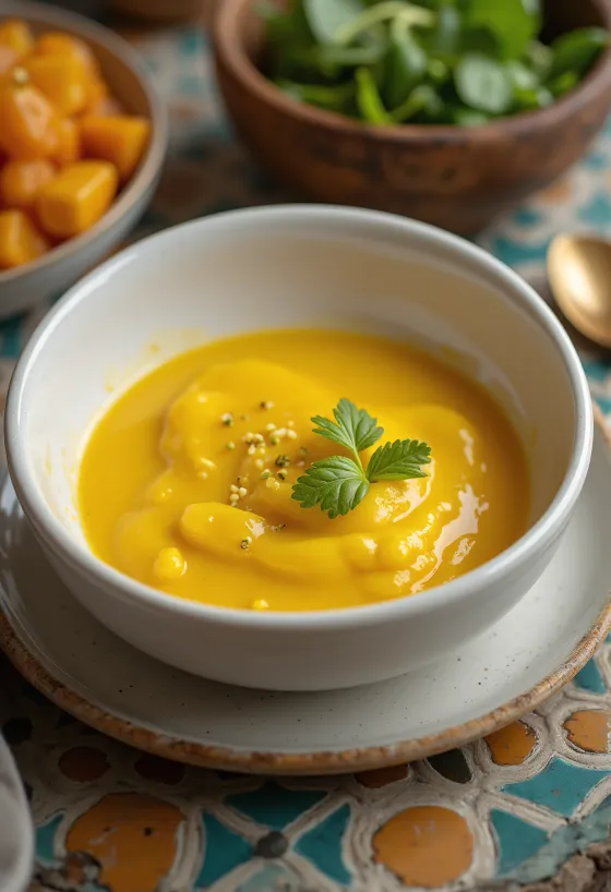 Servierte Honig-Curry-Limetten-Butter-Sauce