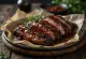 Geräuchertes BBQ-Rindfleisch mit brauner Zuckersauce
