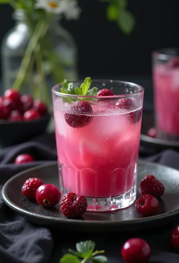 Probiotischer Preiselbeer-Kefir, erfrischend und nahrhaft