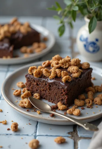 Schoko-Knusper-Torte mit knusprigen Cornflakes