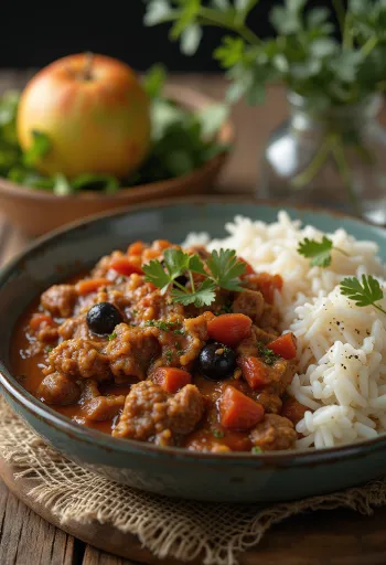 Picadillo serviert