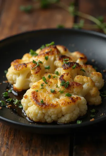 Geröstete Blumenkohl-Steaks mit würzigem Olivenöl