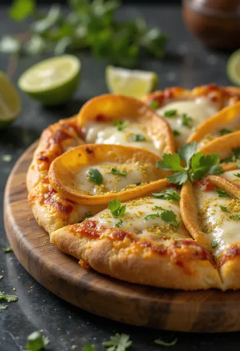 Servierte Pizza Costarricense