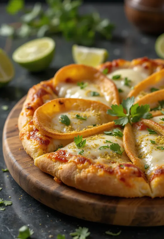 Servierte Pizza Costarricense
