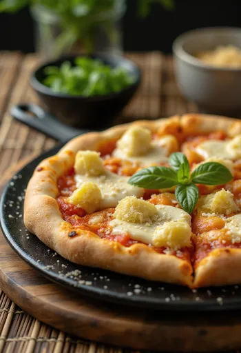 Pizza ai Carciofini mit Artischocken und Käse
