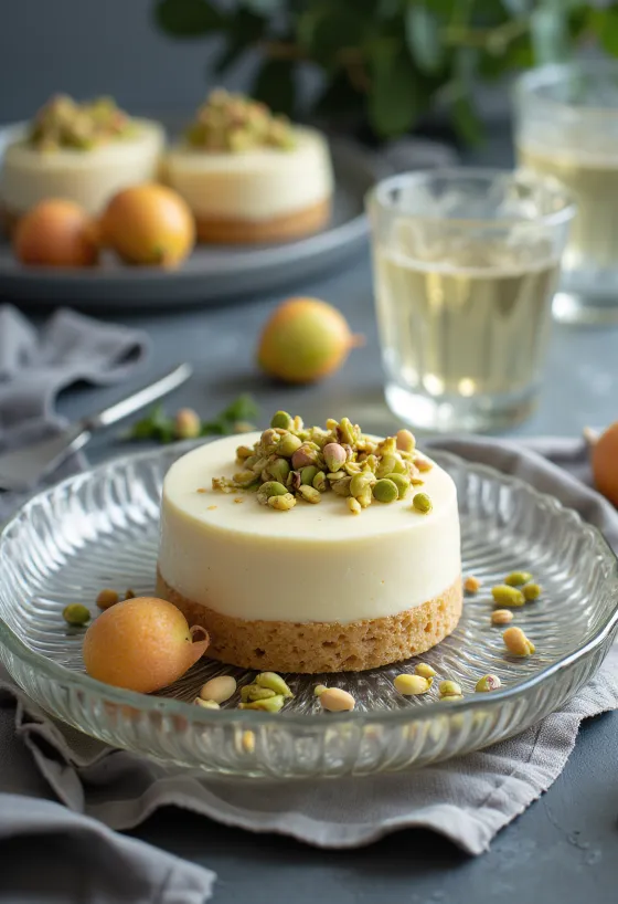 Litschi-Torte mit weißer Schokolade dekoriert