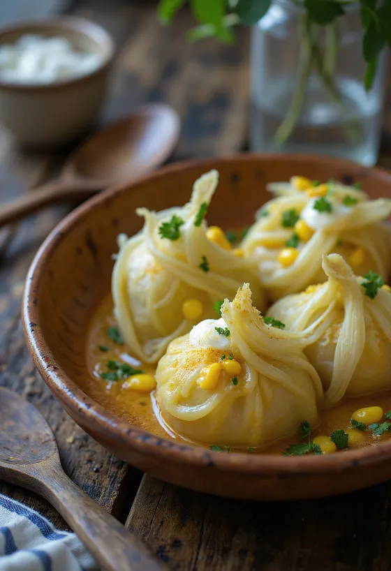 Humita Andina mit Mais und Käse