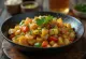 Paprika-Gemüse-Pfanne mit frischem Koriander