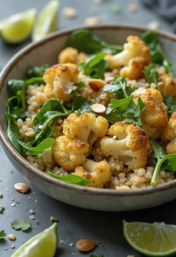 Buddha-Bowl mit Limetten-Blumenkohl und Quinoa